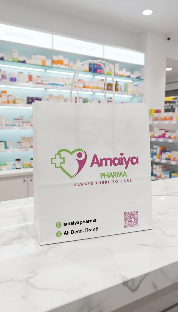 Çantë kartoni e personalizuar për Amaiya Pharma
